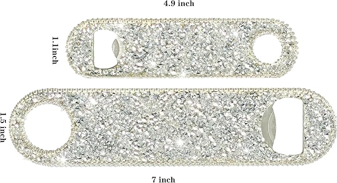 Silver Beer Bottle Opener Diamond Bling Beer Bottle Opener - Image 9