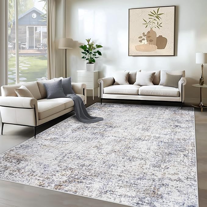XLUEZ 6x9 Area Rugs for Living Room, Washable Modern Abstract Large Area Rug by XLUEZ