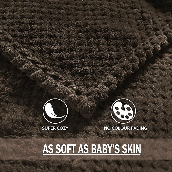 Exclusivo Mezcla Fleece Bed Blanket King Size, Super Soft and Warm Blankets - Image 7