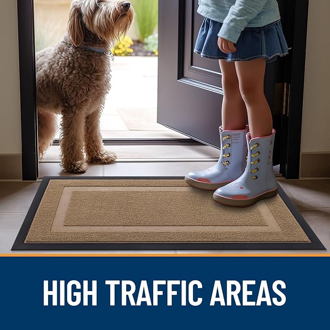 OLANLY Front Door Mat Indoor Outdoor Entrance, Waterproof All-Season, - Image 8