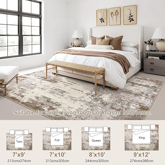 UERMEI 9x12 Area Rug Living Room Rugs - Image 2