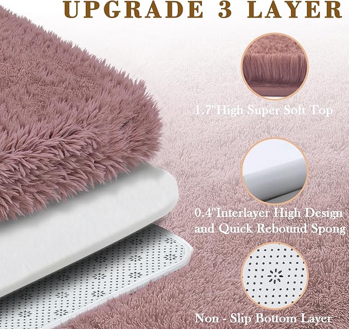 Rugs for Living Room 5x8, Alfombras para Salas Shag Large Plush Soft Area Rug - Image 5