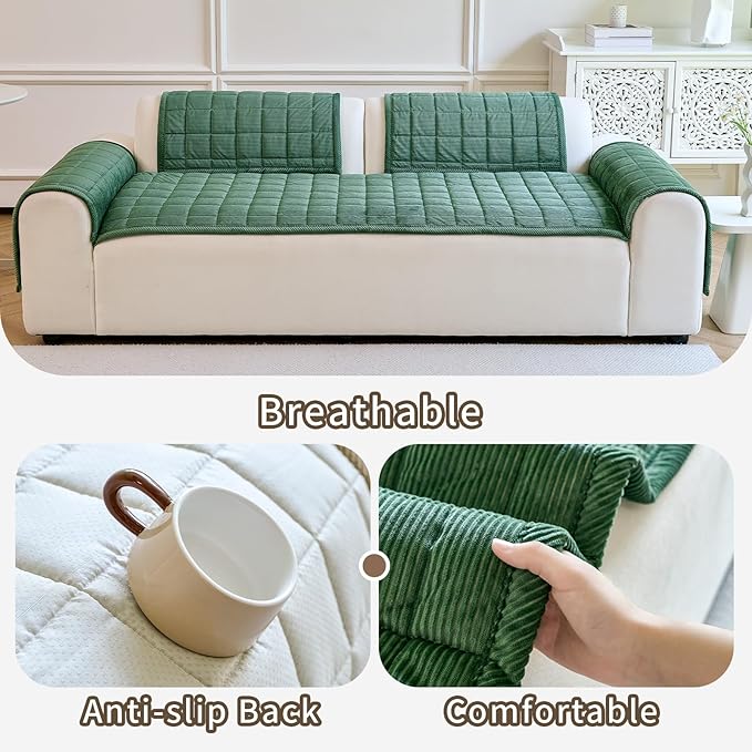 Couch Covers for Dogs Washable, Non Slip Couch Covers for Loveseat Sofa Pet - Image 6