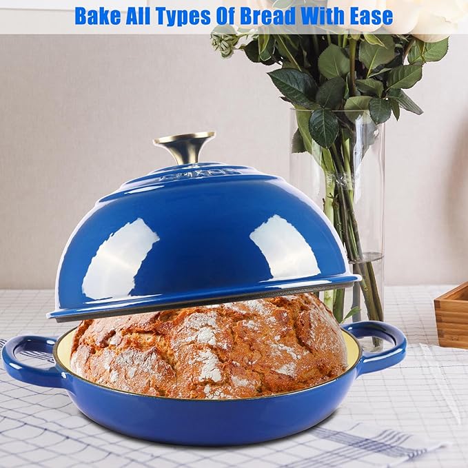 CUKOR 7QT Dutch Oven Pot With Lid, Enameled Cast Iron Dutch Oven - Image 4