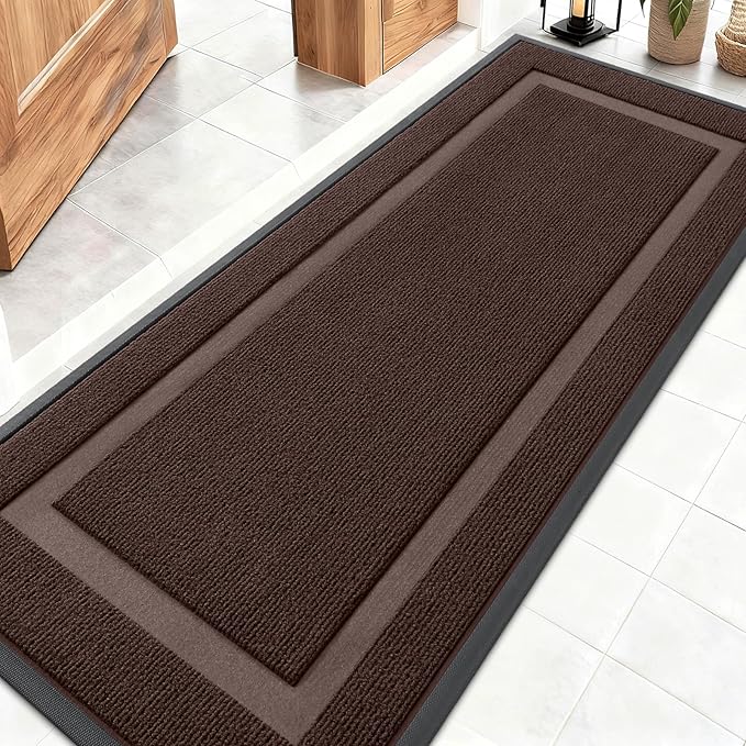 OLANLY Front Door Mat Indoor Outdoor Entrance, Waterproof All-Season, by OLANLY