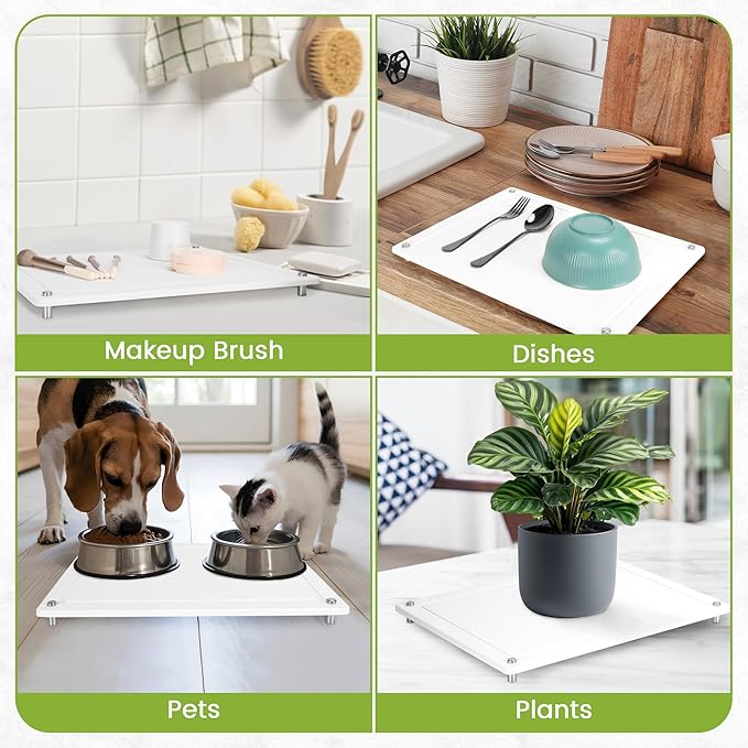 Zinovo Stone Dish Drying Mats for Kitchen Counter, Quick Dry Water-Absorbent - Image 7