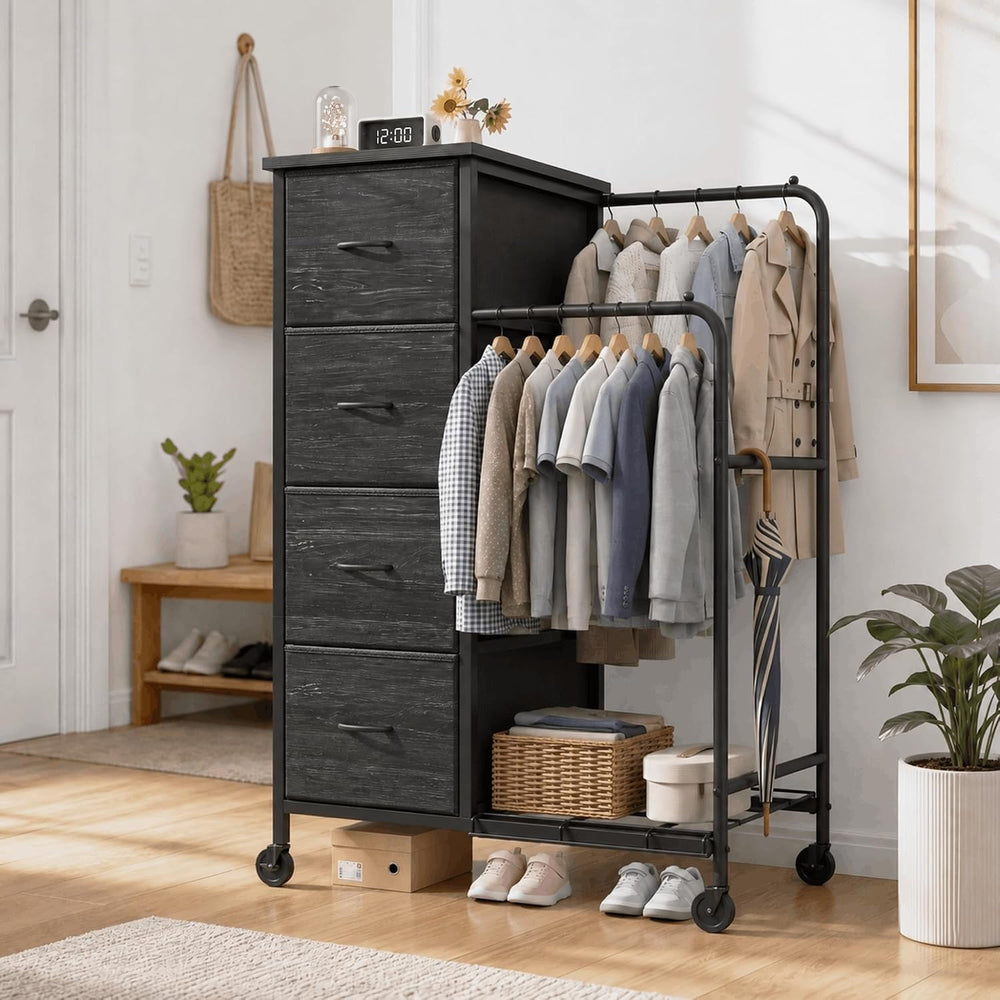 Romorgniz Tall Dresser with Hanging Rack & Extra Deep Storage,47.28"...