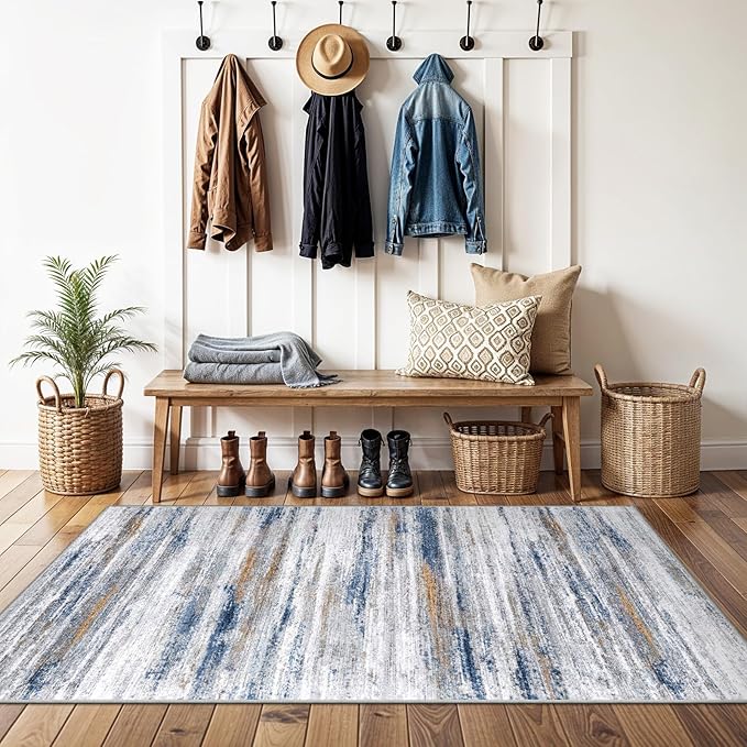 3x5 Area Rug Non-Slip: Washable Rugs by WIEVEDENS
