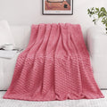Rose Pink Throw Blanket 60"×80" inches Gifts by Puncuntex