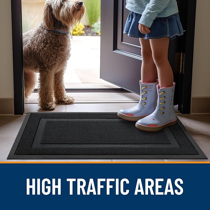 OLANLY Front Door Mat Indoor Outdoor Entrance, Waterproof All-Season, - Image 7