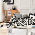 HANDONTIME Boho Sofa Covers for Dogs Black Couch Sofa Covers for 3 Cushion by HANDONTIME