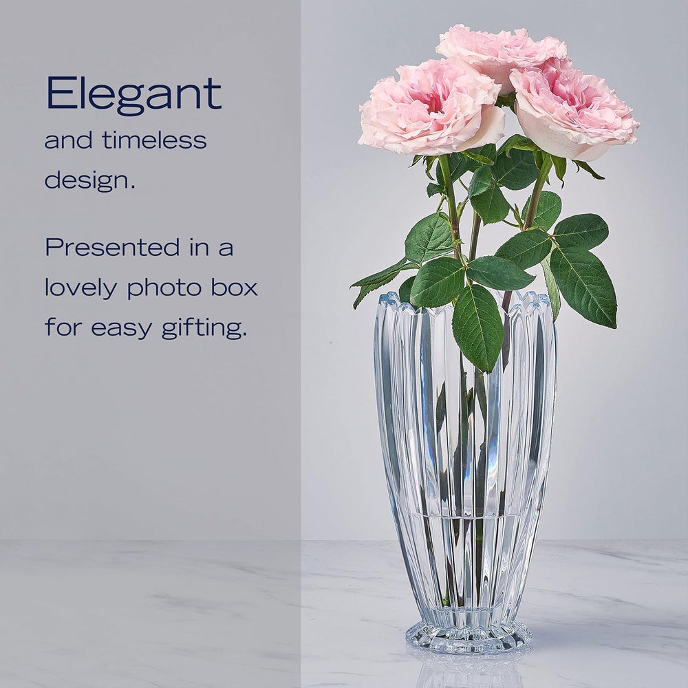 Mikasa Estate Crystal Vase, 11 Inch