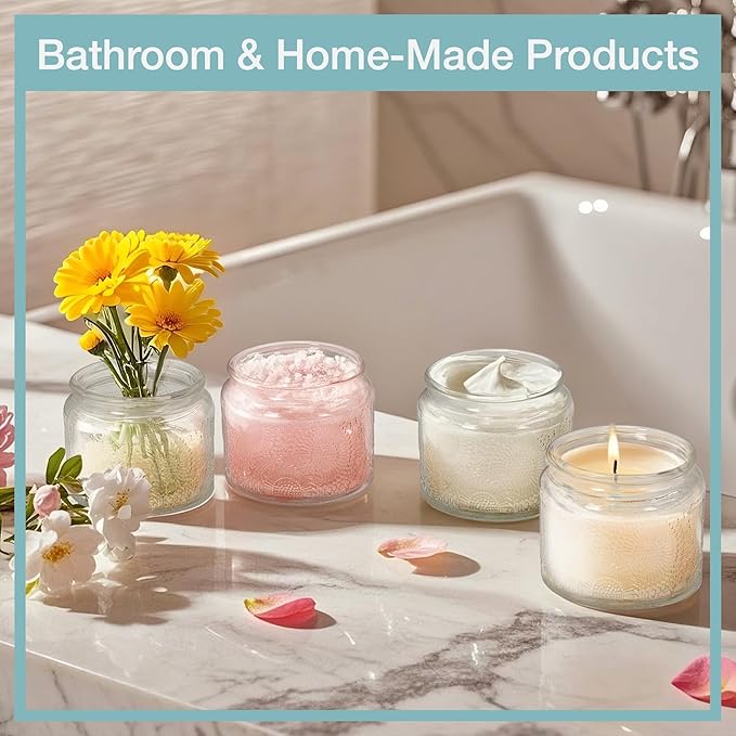4 oz Decorative Mini Glass Jars - Image 3