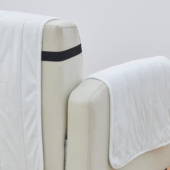 Great Bay Home Velvet Chair Cover - Image 2