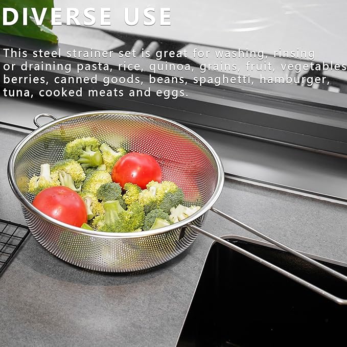 Metal Fine Mesh Strainer and Colander - Image 7