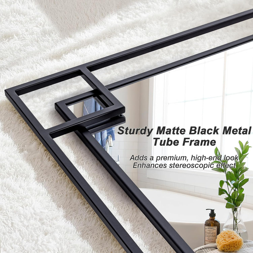 Chende 24''x47'' Large Living Room Mirror for Wall with Metal...