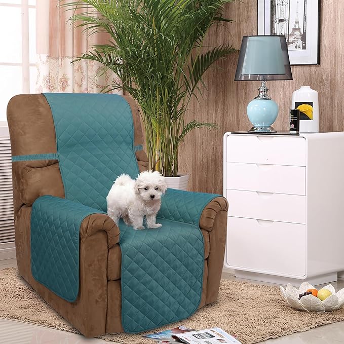 U-NICE HOME Recliner Chair Covers Reversible Quilted Water Repellent Pet - Image 2