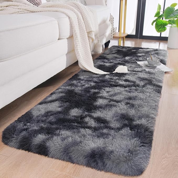 Chicrug Soft Runner Rugs for Bedroom Living Room Plush Fluffy Rug 2x6 Feet - Image 2
