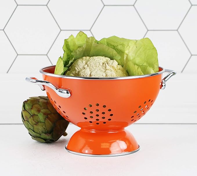 Calypso Basics by Reston Lloyd Powder Coated Enameled Colander, 1.5 Quart - Image 3