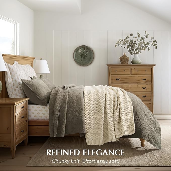 EVERGRACEHOME Chunky Chenille Knit Throw Blanket - Image 4
