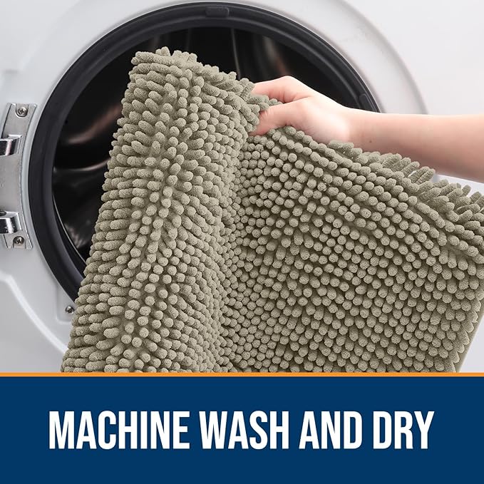 OLANLY Dog Door Mat for Muddy Paws 59x32, Absorbs Moisture and Dirt, Absorbent - Image 5