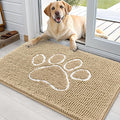 OLANLY Dog Door Mat for Muddy Paws 35x24, Paw Print Design, Absorbs Moisture by OLANLY
