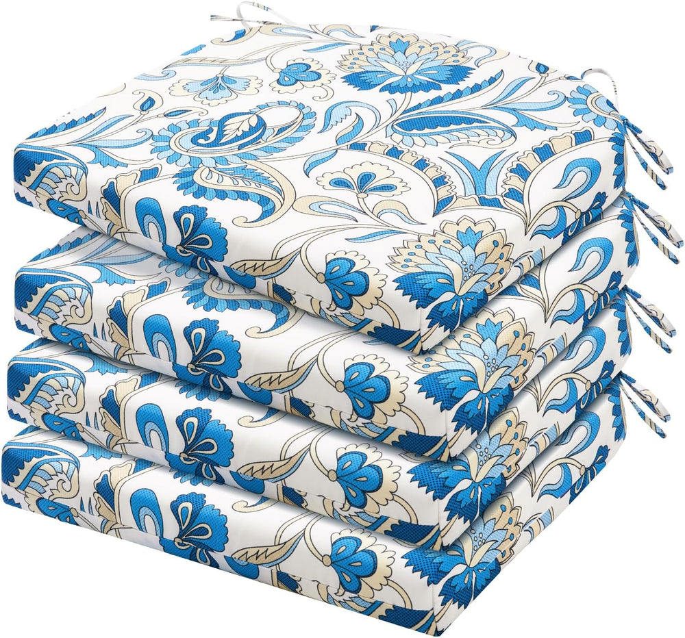 HARBOREST Outdoor Chair Cushions Set of 4, Water Resistant Patio Chair Cushio...