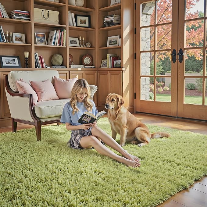 9x12 Area Rugs for Living Room Bedroom, Large Area Rug Shag Shaggy Carpet Soft - Image 6