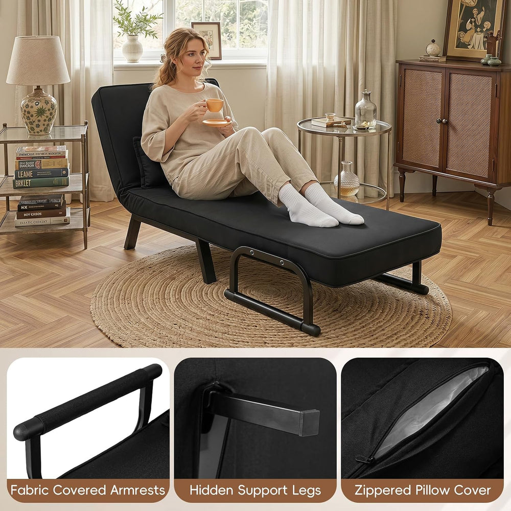 KOMFOTT Convertible Sleeper Chair Bed, 3-in-1 Folding Sofa Bed