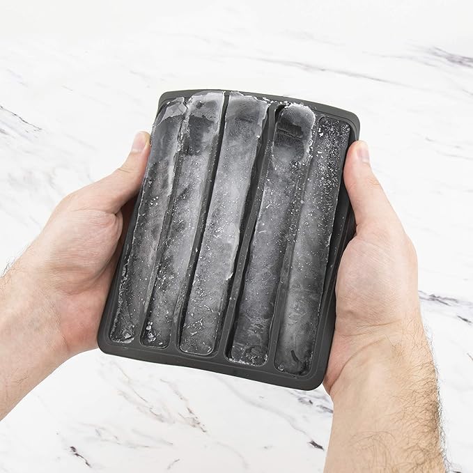 Tovolo Ice Cube Tray for Water Bottles Creates 5 Frozen Stick Tubes for Plastic - Image 3