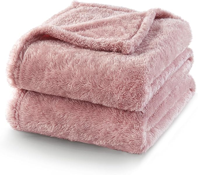 Exclusivo Mezcla Plush Fuzzy Fleece Bed Blanket Queen Size, Super Soft - Image 7