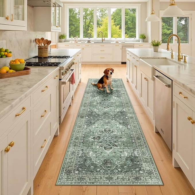Area Rugs 2'6''x8' Runner Rug Non Slip Washable by RELEANY