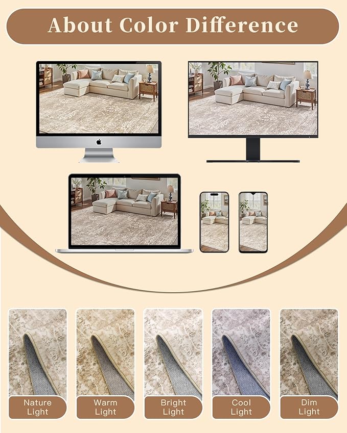 Madane Runner Rug 2x8 for Hallway, Kitchen Non-Slip Runner Rug - Image 8