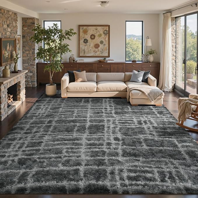 9x12 Ft Extra Large Shag Rugs for Living Room, Ultra Soft Fluffy Furry Area - Image 4