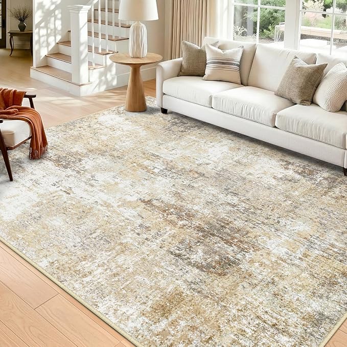 Washable Area Rugs 5'x7' Non-Slip Modern Abstract Soft - Image 8