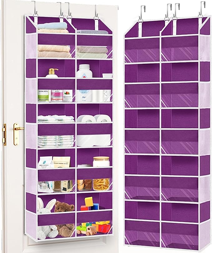 Over The Door Organizer 5 Tiers, Extra Large Behind Door Storage of 10 by Ofiray-home