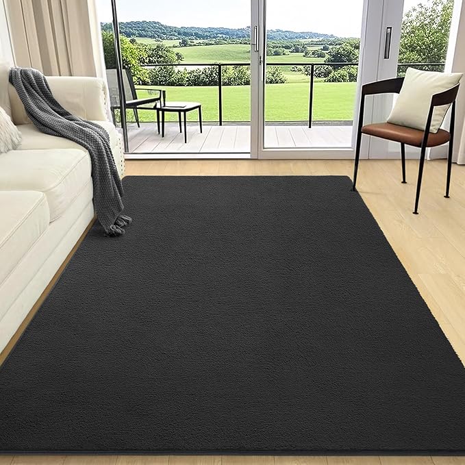 AROGAN Modern Shag Area Rug for Living Room, 6x9 Feet Washable Rugs for Bedroom - Image 2
