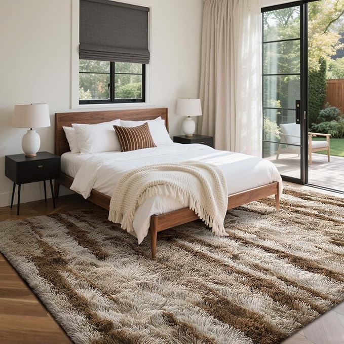 8x10 Ft Extra Large Shag Rugs for Living Room, Tie Dyed Ultra Soft Fluffy Furry - Image 3