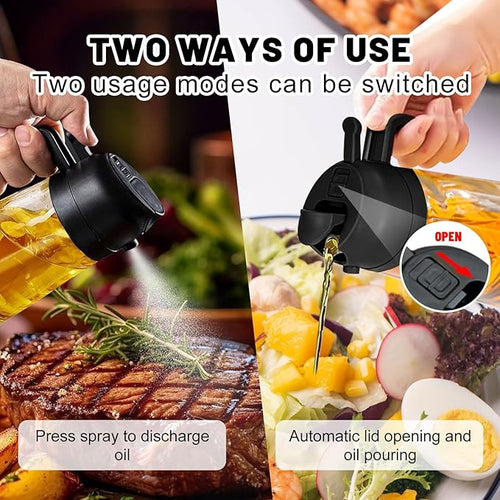 2 In 1 Oil Dispenser And Oil Sprayer, 16 Oz/470 Ml Oil Dispenser - Image 2