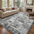6x9 Ft Large Shag Rugs for Living Room Decor, Tie-Dyed Ultra Soft Fluffy Furry by Cuzwlovita