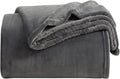 KMUSET Fleece Blanket Throw Size Dark Grey Lightweight Super Soft Cozy Fuzzy by COZYBLANKETHappyHomeLife