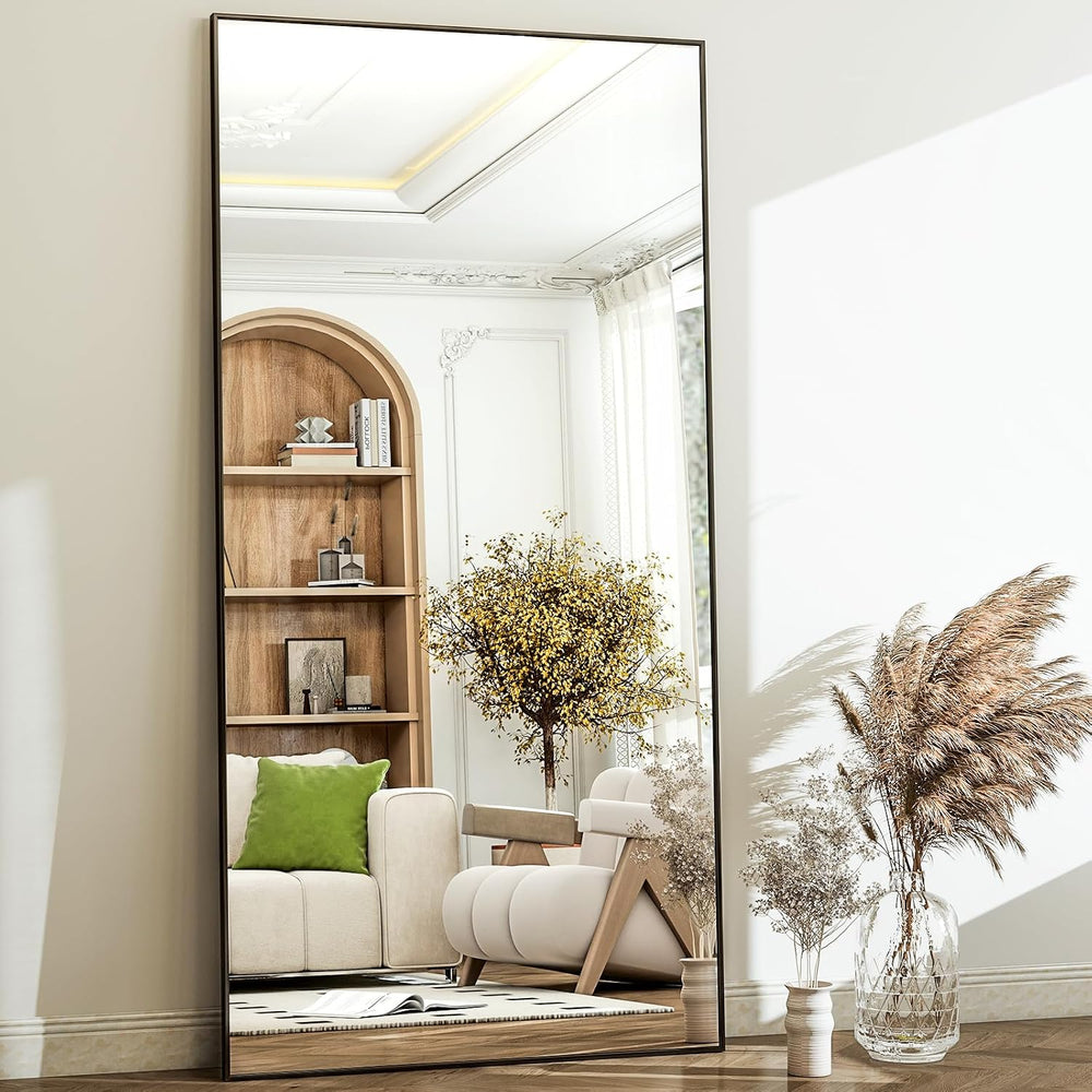 GLSLAND 71"x31" Full Length Mirror Large Floor Mirror with Stand, B...