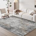 4 x 6 Area Rugs for Living Room, Machine Washable Non Slip Rug Ultra Soft Low by AMOAMI