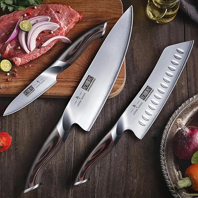 HOSHANHO 5 Pieces Knife Set, Japanese High Carbon Stainless Steel Kitchen Knife - Image 7