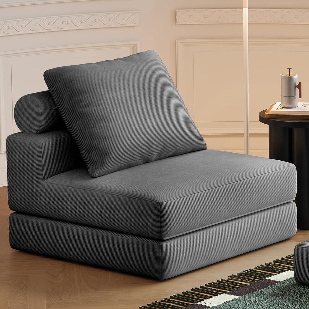 Folding Sofa Bed, 3-in-1 Convertible Sleeper Chair Bed with Pillows, Foldable...