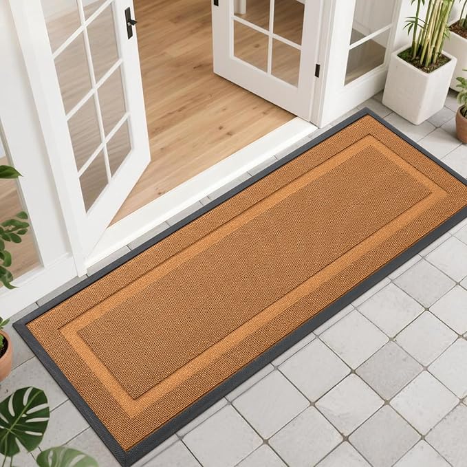OLANLY Front Door Mat Indoor Outdoor Entrance, Waterproof All-Season, by OLANLY