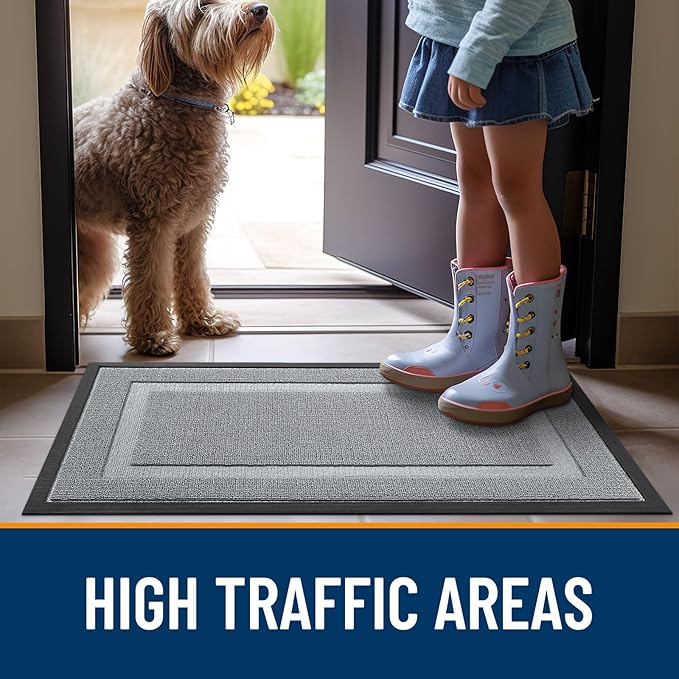 OLANLY Front Door Mat Indoor Outdoor Entrance, Waterproof All-Season, - Image 7