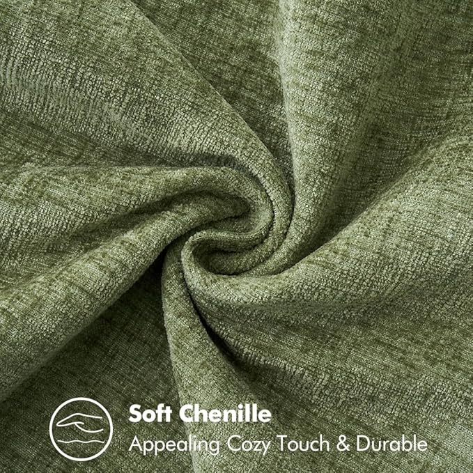 MIULEE Pack of 2 Couch Throw Pillow Covers 18x18 Inch Sage Green Farmhouse - Image 4