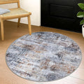 IOHOUZE Round Area Rug 3 Ft Circle Entryway Rugs Round Washable Door Mat Indoor by iOhouze