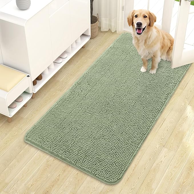 OLANLY Dog Door Mat for Muddy Paws 44x24, Absorbs Moisture and Dirt, Absorbent by OLANLY